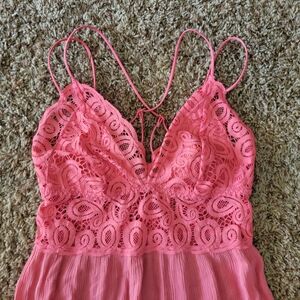 PINK Victoria's Secret Crochet Lace Pajamas